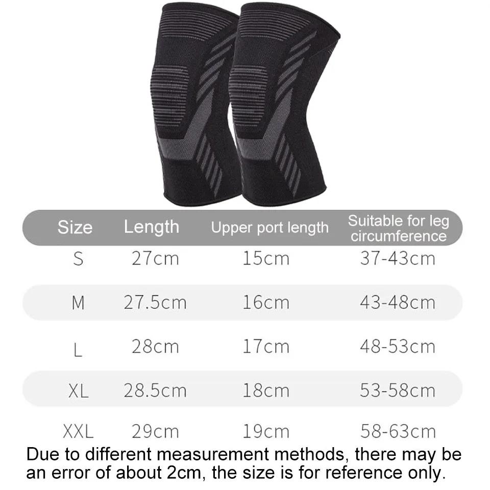 Sports Compression Knee Sleeves Breathable Knitted Leg Support Protector for Cycling Running Basketball Football Volleyball