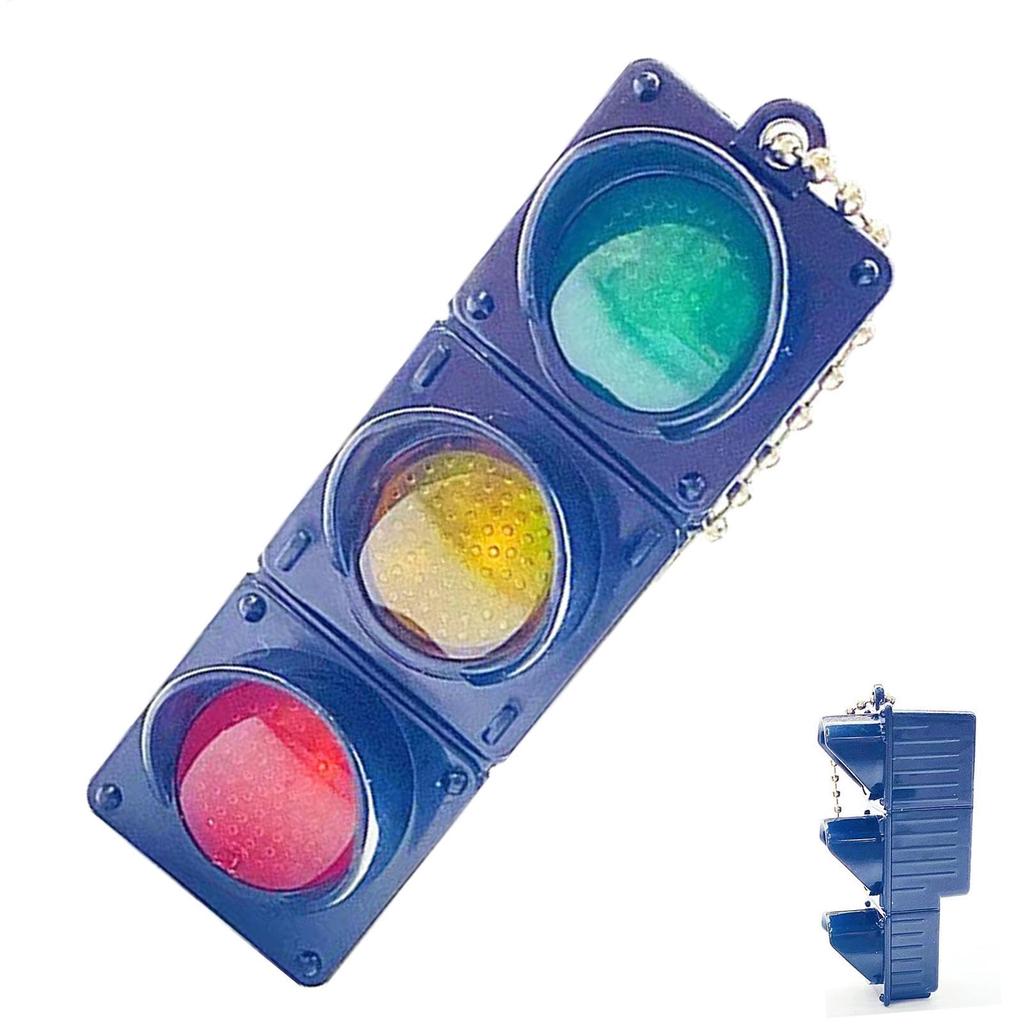 Traffic Light Shape Keychain, Traffic Light Keychain | Creative LED Light Keychain, Signal Lamp,