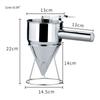 Home Kitchen Baking Tools - Cupcake Pancake Batter Maker, Octopus Fish Ball Dispenser with Rack, Stainless Steel Funnel