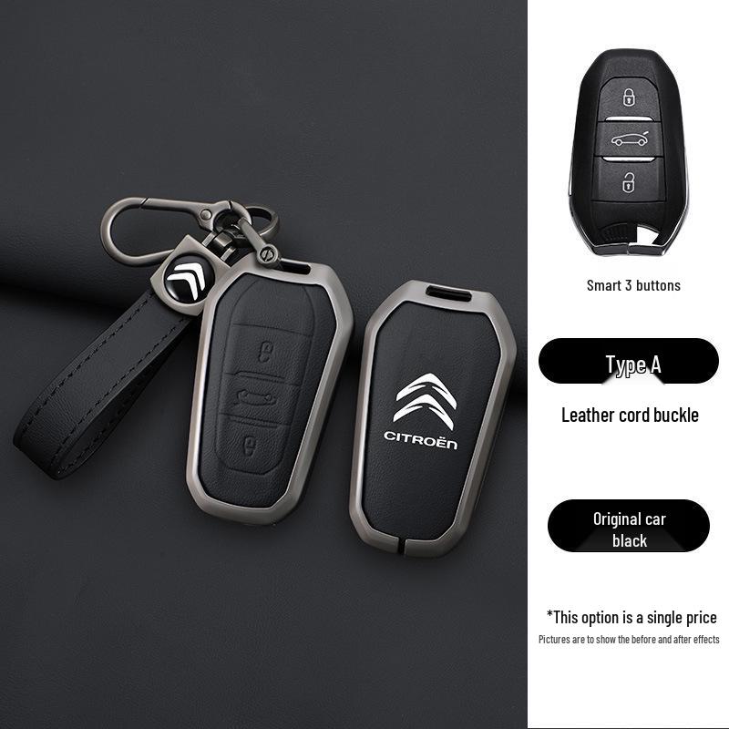 Pouzdro na klíče Citroen pro C4/C5 (2011-2013) Modely - Sklápěcí kovová přezka na skořápku