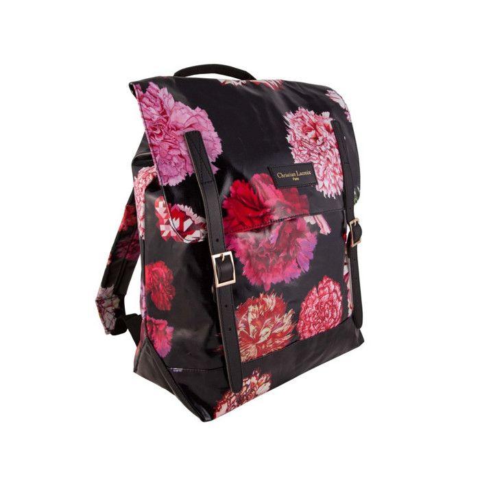 Backpack - Christian Lacroix - Glam 8 Eyelets - Waterproof Coated Canvas - 10 Liters - Vegetable Leather