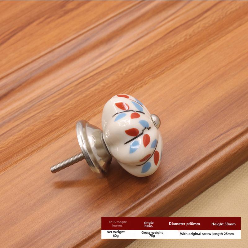 Modern American Ceramic Pumpkin Cabinet Handle