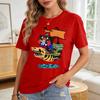 Unisexs Blue Anime TShirt Skull Dinosaur Ship with Goggles Pirate Flag Vibrant Print Cotton Tee for Casual Otaku Daily Streetwear
