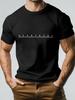 Cotton Blend T-shirt - "Heartbeat" Graphic Print