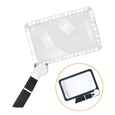 5X Illuminated Magnifier 48 LEDs Reading Magnifying Glass Magnifying Glass  For Seniors Reading