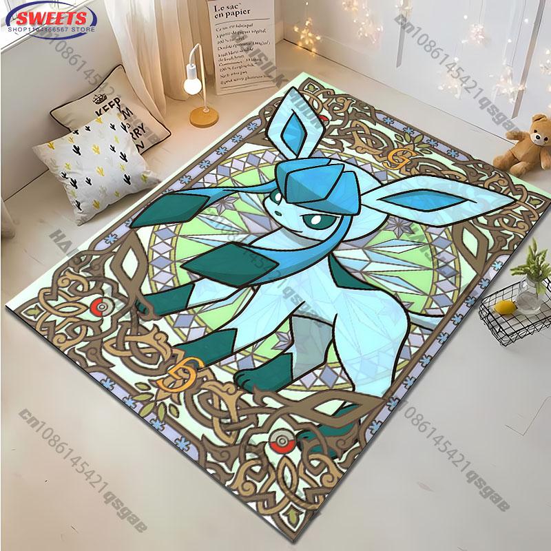Free Shipping! Various Styles Anime Eevee Evolution Rug,Carpet for Bedroom Living Room Sofa Kids Room All Seasons Decor Mat Gift