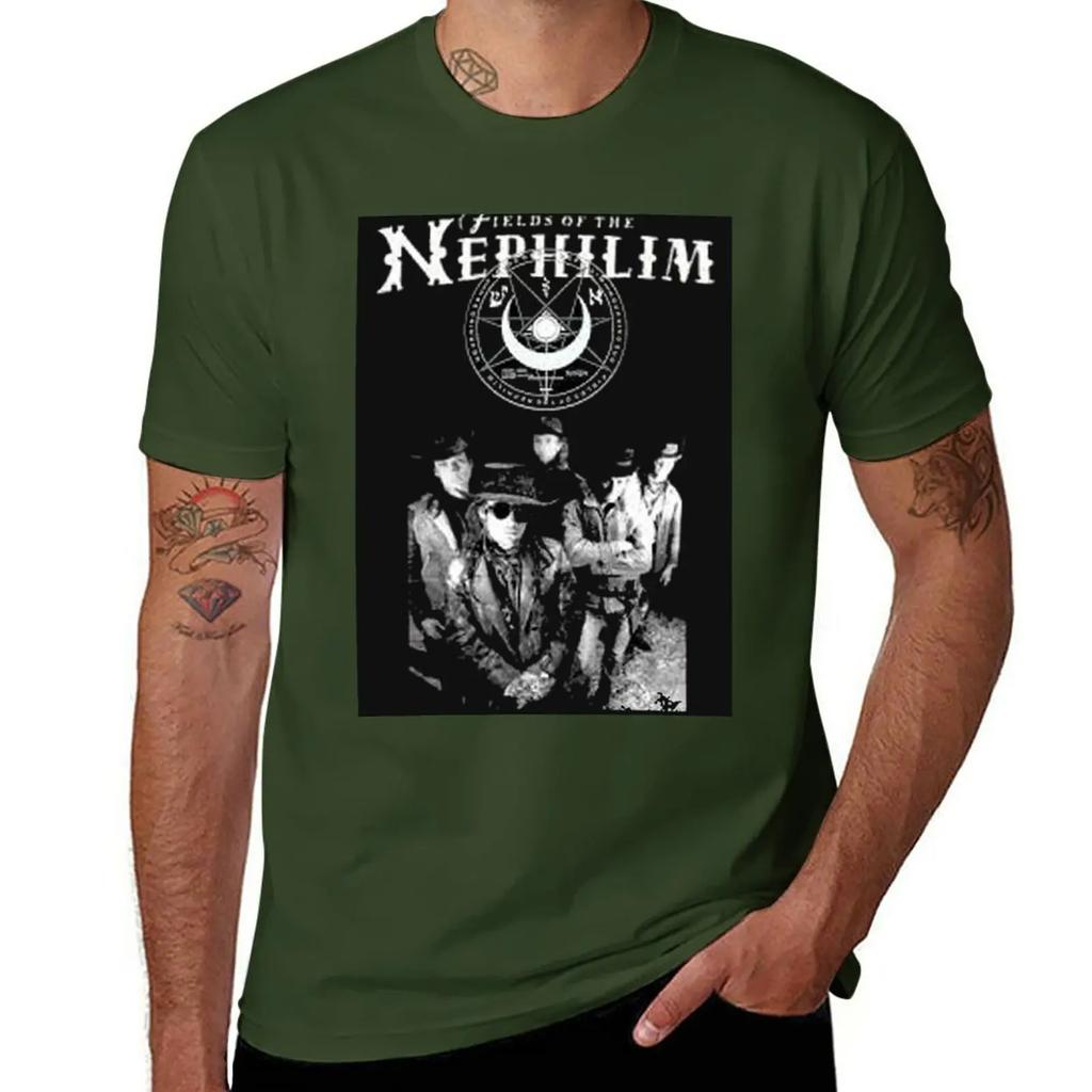 Field of the Nephilim Rr11 TShirt Graphics Summer Top Mens White T Shirts
