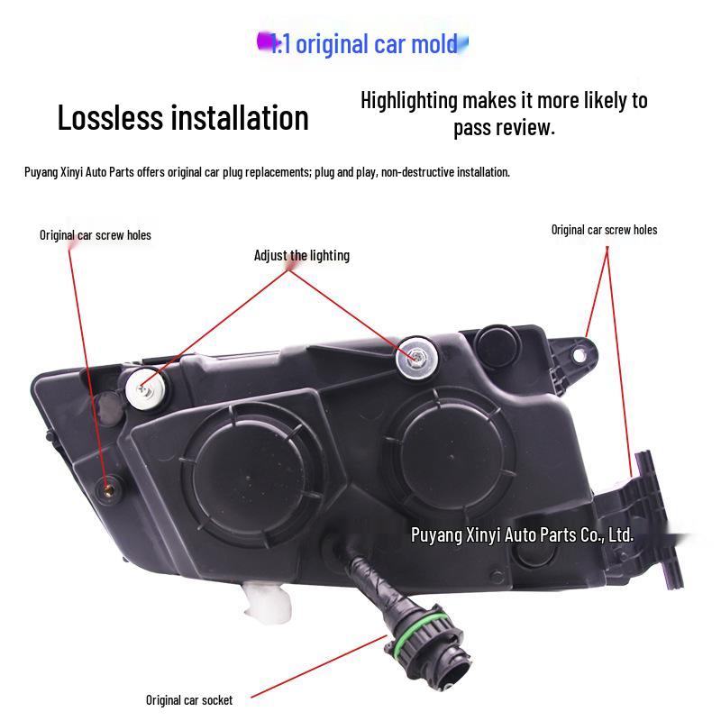 Sinotruk Sitrak Heavy Duty Headlight: Super Bright Bi-LED with Flowing Turn Signal & Daytime Running Light