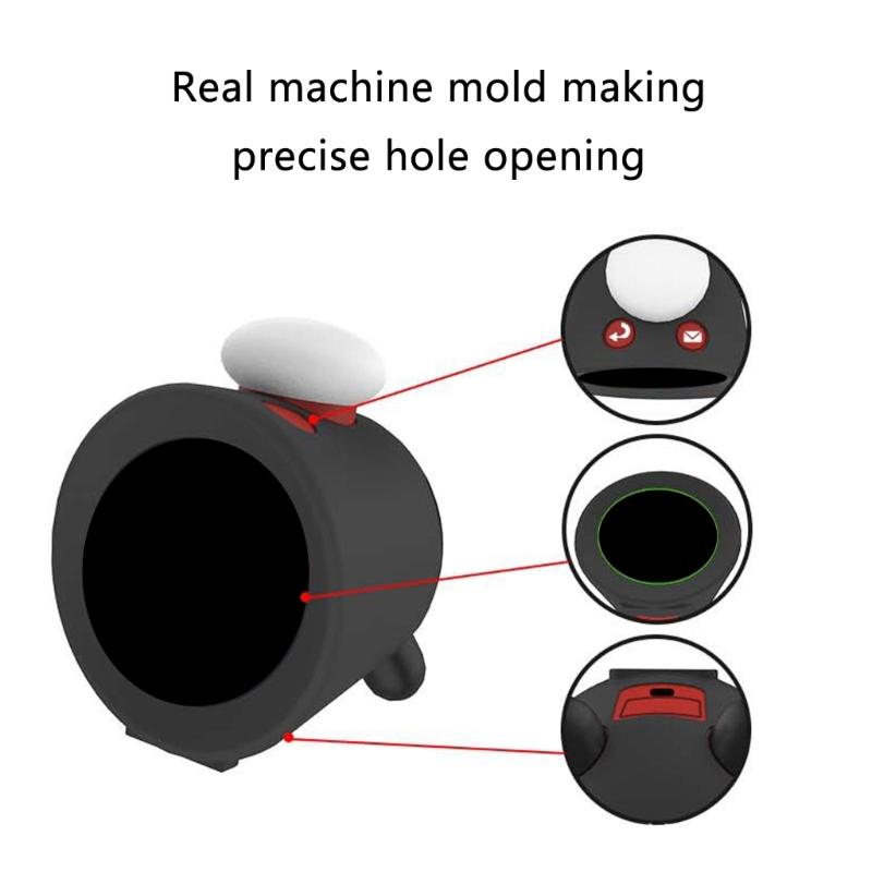 Full Coverage Soft Silicone Cover Shell Scratch Resistant Guard Sleeve for Sound Clock Alarmo Users Enhances Protections