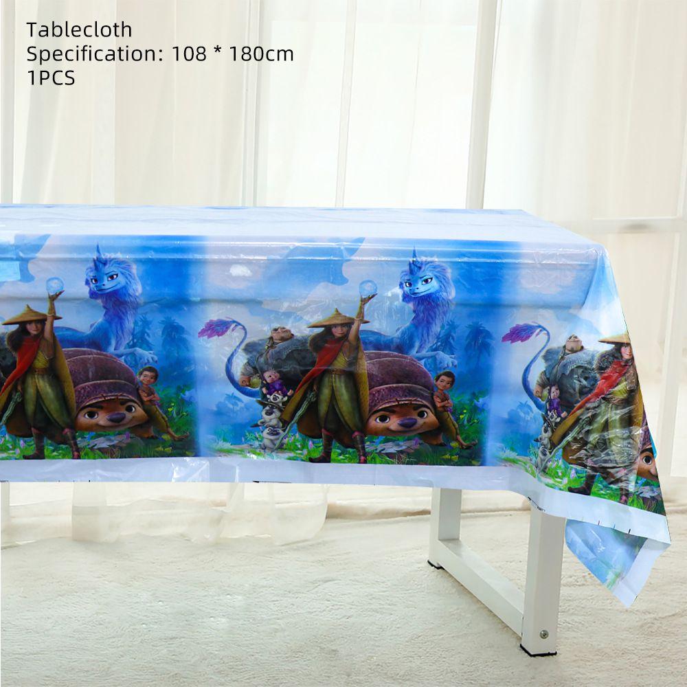 

И Он Райя и последний дракон Праздничные принадлежности Посуда Тарелки Чашки Баннер Скатерть 1Pcs Table Cover