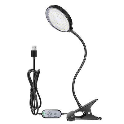 USB Plant Grow Light 78 LEDs Sunlight Full Spectrum Adjustable Desktop Clamp Growing Lamp for Indoor Plants 5 Dimmable