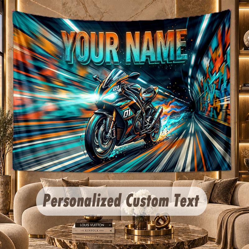 Neon Colorful (28) Theme Personalized Tapestry Custom Name Text Wall Hanging Tapestry Home Background Decoration