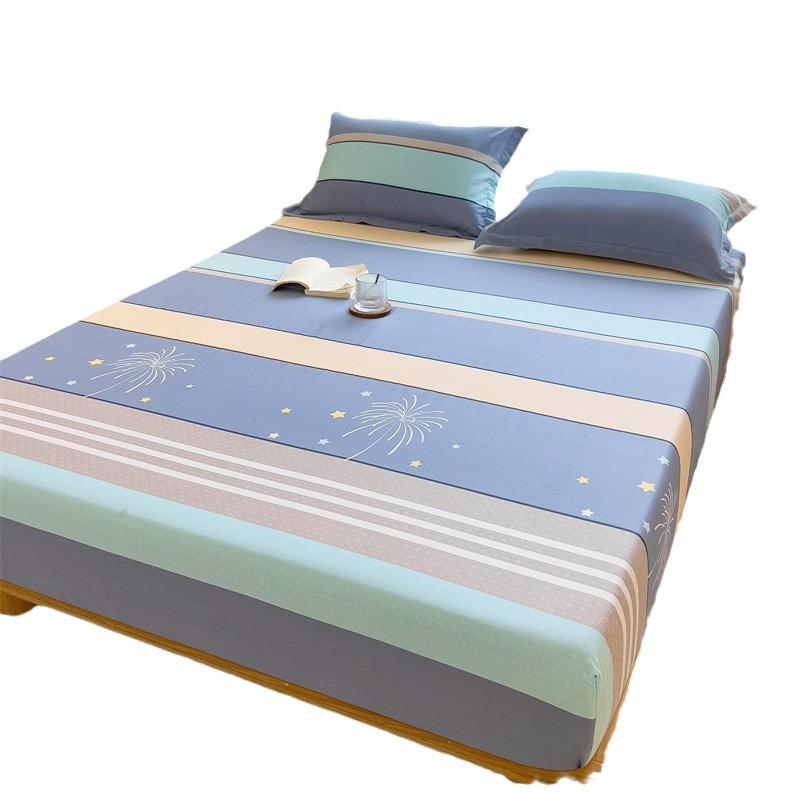 Cotton Printed Mattress, Simmons Mattress Protective Cover, Pure Cotton Lazy Bedspread Pillowcase