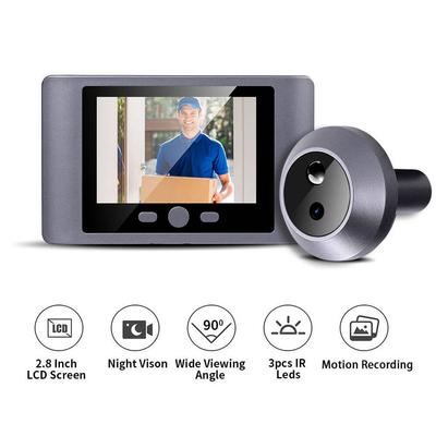 Cameră Vizor Inteligentă Wireless Mini Vizor Ușă Viziune Nocturnă IR Cameră Vizor Ușă Frontală Vizor Digital Ușă 2.8 Inch 2000mAh
