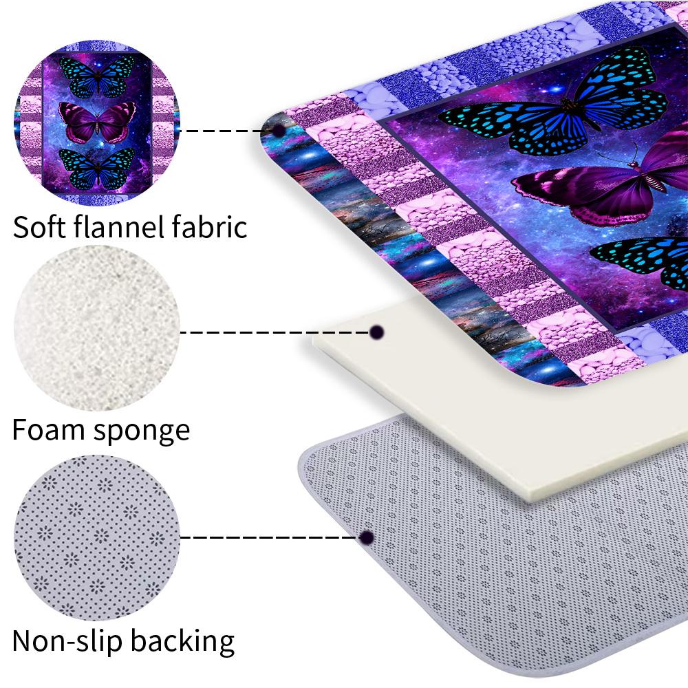 1/4Pcs Halloween Decoration Colorful Butterflies Pattern Shower Curtain Bathroom Decor Halloween Decoration Indoor Showr Curtain