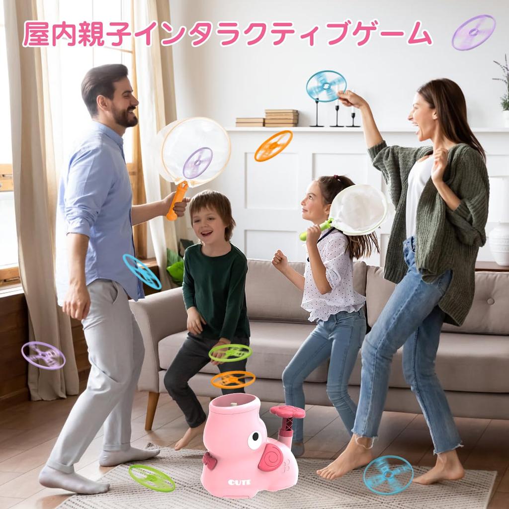 MAVEKID Flying Disc Frisbee Flying Frisbee Launcher Flying Saucer Toy for Outdoor Park Family Popular Toy for Elementary School Ages Birthday Gift