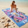 1pc Kpop Team4 Beach Towel, Comfortable and Thick, and Swimming/Bath/Picnic/Camping Towel, Suitable for Seaside Beaches