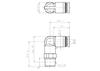 Japan PISCO PP L-Bend Connector: PPL4-01, PPL4-02, PPL6-01, PPL6-02, 03.