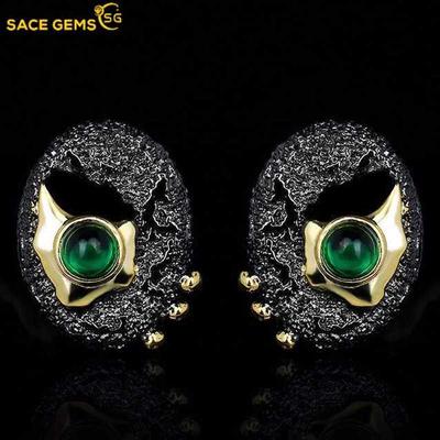 Boucles d'oreilles vintage en zircon vert pour femmes, cadeaux de mariage
