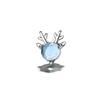 Blue Rhinestone Reindeer Ear Cuff - No Piercing Required, Festive Fashion Antler Clip