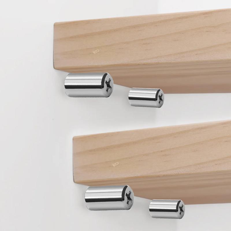 60pcs Self-Tapping Screws Cabinet Laminate Shelf Support Pegs with Non-Slip Sleeve Shelves Kitchen Glass Furniture Closet Shelf Pins