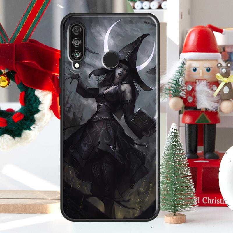 Mondhexe Horror Für Huawei Nova 5T 9 10 SE 7i 8i 11i 12i Y73 Y72 Y61 Y91 Y60 Y70 Y90 P20 P40 P30 Lite Hülle