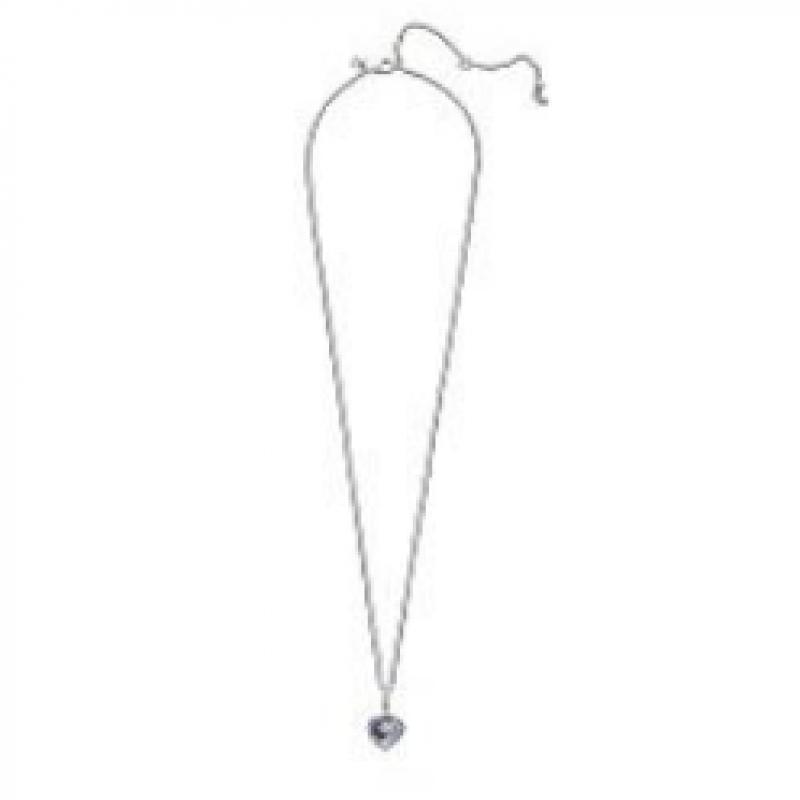 Pandora Sparkling Blue Moon   Star Heart Necklace  399232c01 50