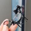 Fashion Lovely Simulation Pearl Bow Cat Brooch Pin For Women Colorful Enamel Brooch Pin Coat Clothing Accessories Jewelry Gifts