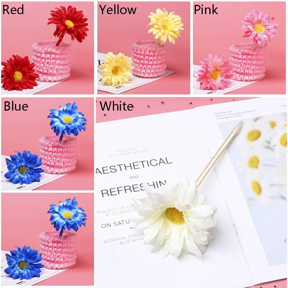Supplies Mother Day Writing Supplies Flocked Rose Pen Flower Pencils Neutral Pencil Ballpoint Pens