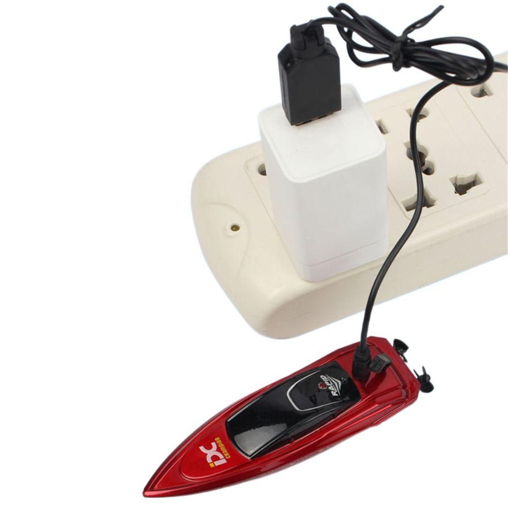 LED Light Mini RC Boat High Speed Racing Ship Toy Birthday Gift Remote Control Boat Children Gift
