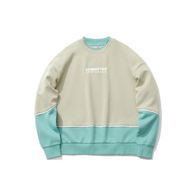 Li Ning Serie Moda Sportiva Blocco di Colore Girocollo Felpa Pullover Donna Felpa Blu Mare AWDR046-3