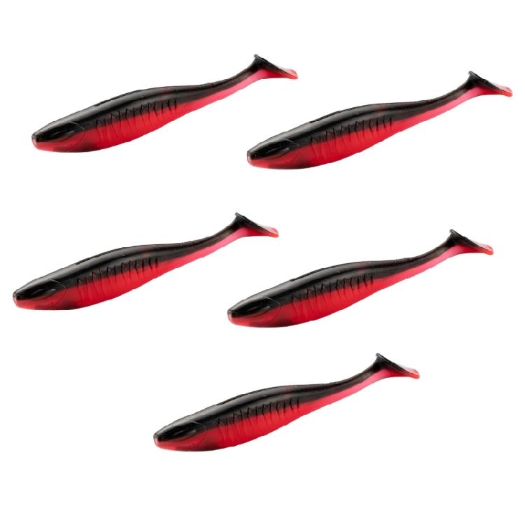 5Pcs Paddle Tail Swimbaits 10cm Fishing Lure Artificial Baits Swim Baits for Saltwater Soft Fishing Lures