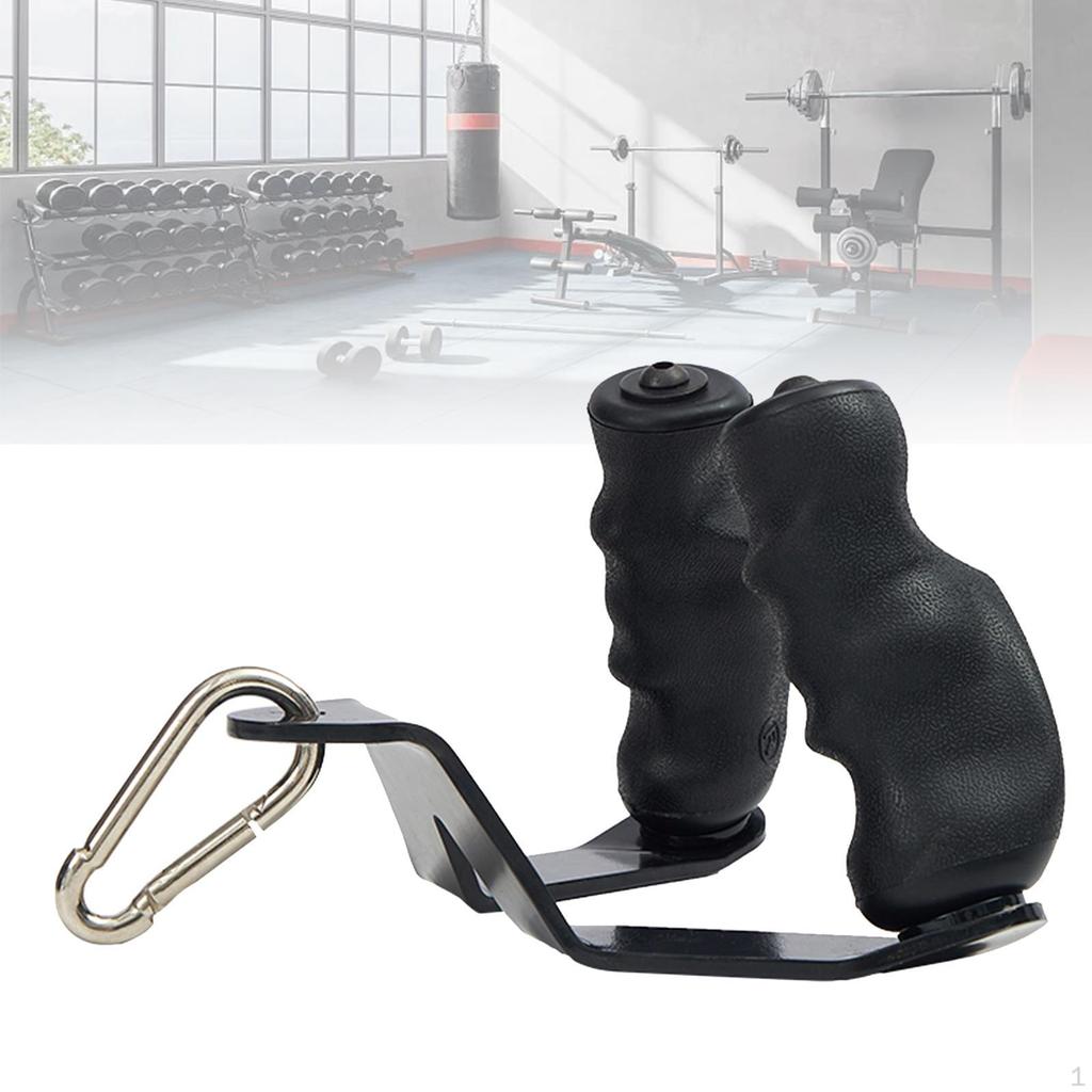 Rowing Handle V Bar Bicep Curl Tricep Carbon Steel Muscle Building Weightlifting Cable Machine