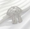 Big Bow Brooch High-End Femininity Versatile Diamond Corsage Niche Design Pin Suit Accessories