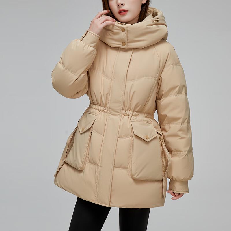 Yalu RS Women's Winter Windproof Detachable Hood Down Jacket