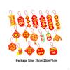 18 Pieces Year Pendants Chinese Hanging Decorations Festival Door Sign Traditional