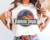 Camiseta de Algodón 100% con Logo Clásico de Jurassic Park Tie Dye Camisetas para Hombre Top Camiseta Unisex