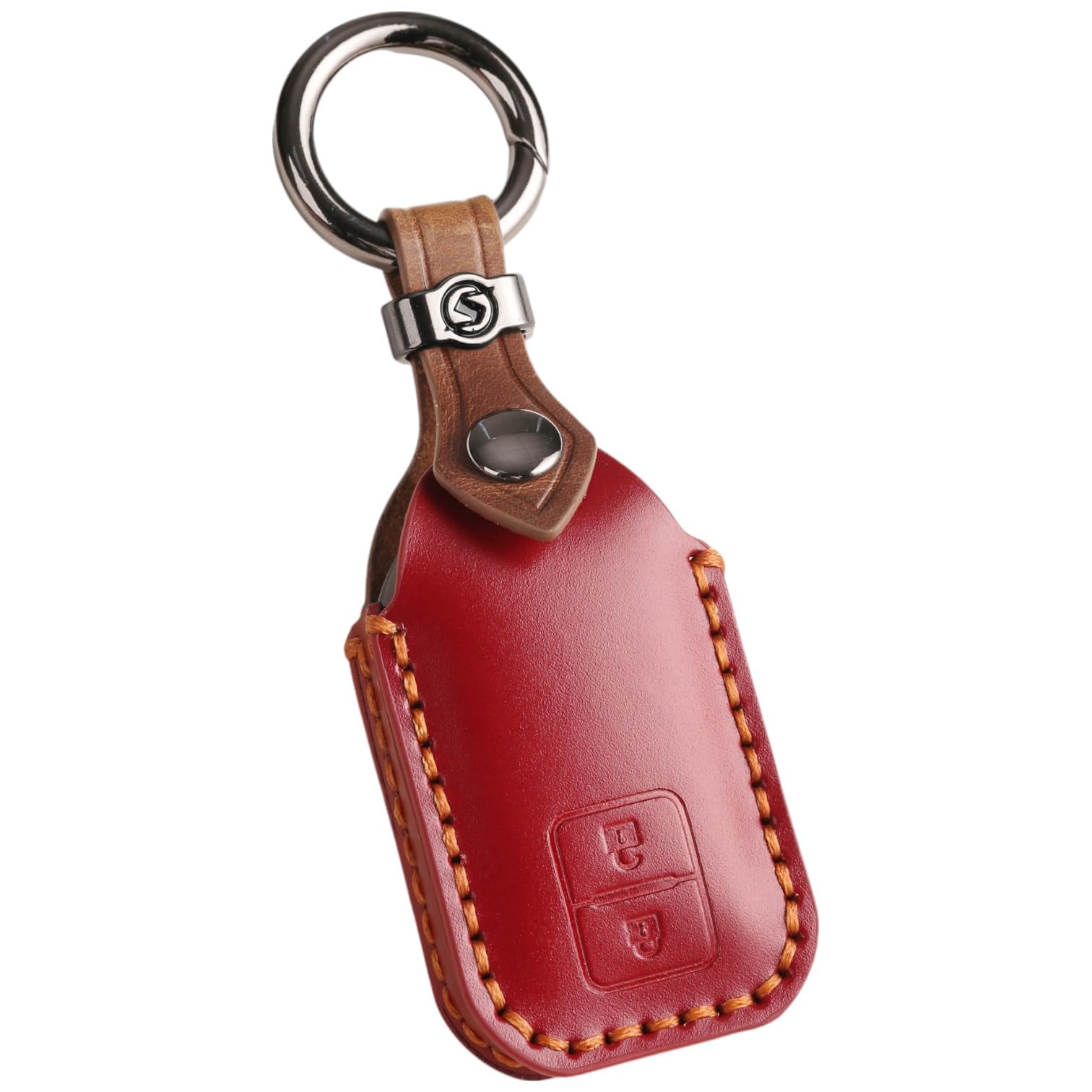 

Suzuki Jimny Nodoma JC74W Key Front New Jimny 64 Spacia Custom Key XBEE Genuine Leather Smart Key Custom Dress Up Wine Red 2 [smasol] Cover, End,