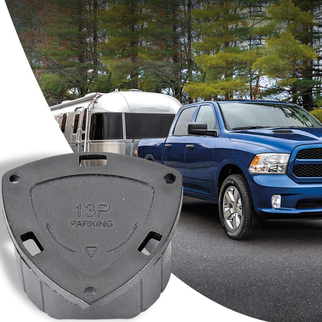 Trailer Plug Cover Plug Holder 13 Pin Trailer Plug Cover RV Connector Protector Trailer Harness Plug Protector