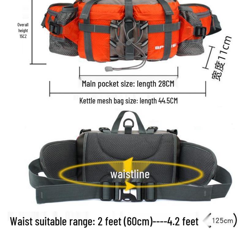 2025 Multifunctional Outdoor Waist Bag for Hiking, Climbing, and Cycling – Unisex Water Bottle Backpack