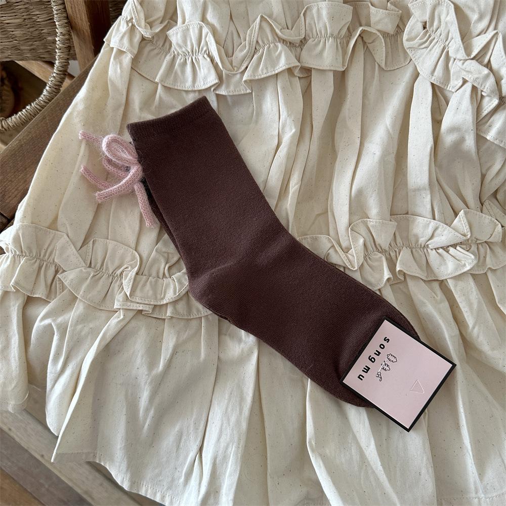 

Теплые носки из вощеного кроличьего пуха женские пушистые носки Ankola красные серые теплые женские носки среднего размера One Size шоколадный коричневый