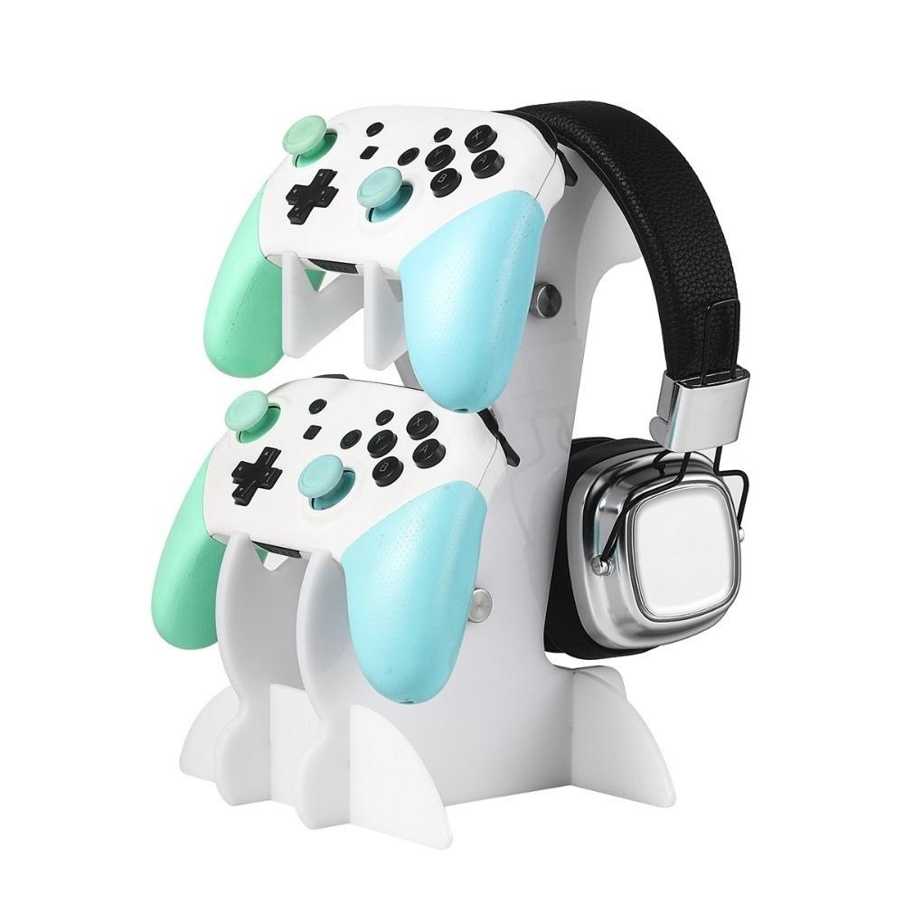 Acrylic Gaming Controller Stand Double-layer Desktop Organizer for PS5/PS4/Xbox/Switch
