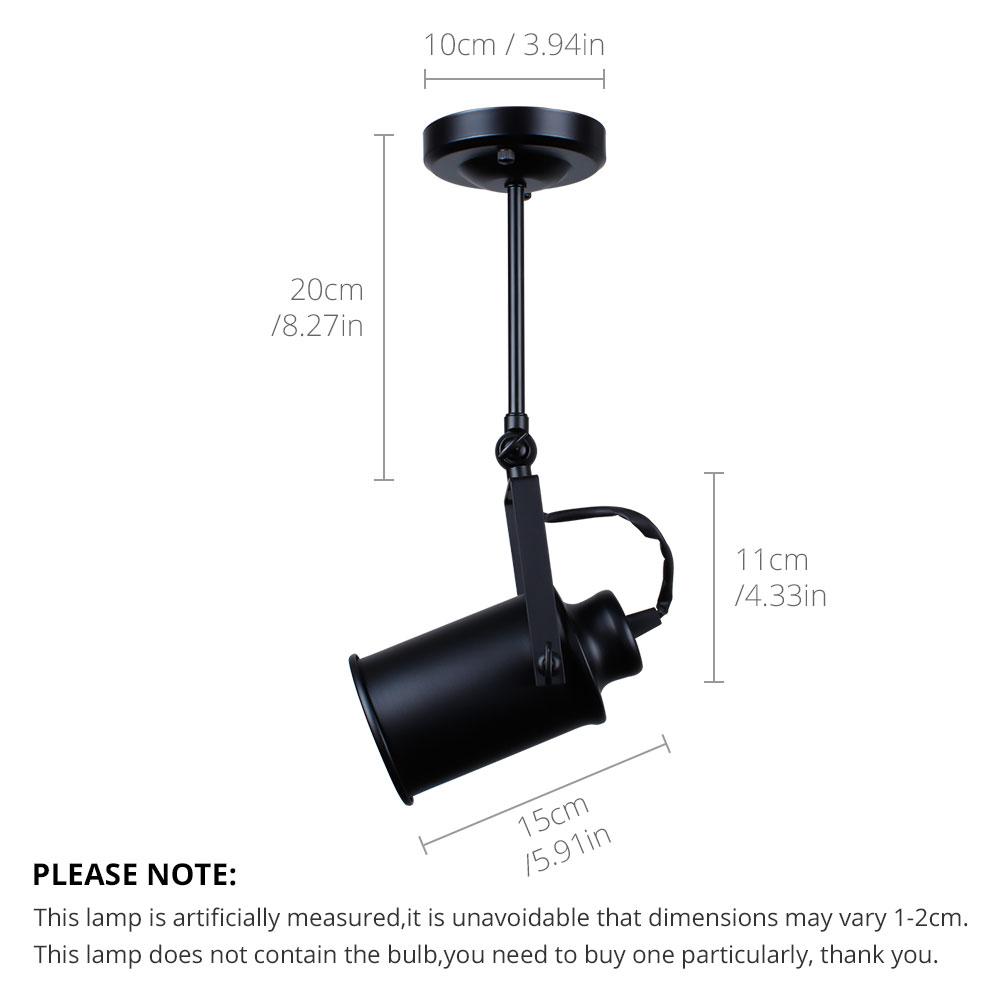 New Industrial Pendant Light Vintage Loft Pendant Light Spotlights American Pendant Lamp LED Lamp Restaurant Cafe Bar Decoration