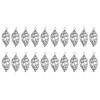 2x20Pcs Hollow Alloy Leaf Pendant 4x1.6cm Jewelry DIY Making Necklace Keyring