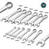 DURATECH Combination Wrench Set, Double-Ended, Dual-Head, 12-Piece Set, Short, 8-19mm, for Automotive Repair, Maintenance, Assembly, and DIY, Includes