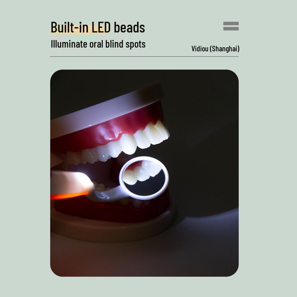 Anti-Fog Lighted Dental Oral Mirror for Tooth Examination