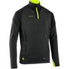DECATHLON Football Kit Half Zip Slim Fit Warm Carbon Grey/Black/Fluorescent Yellow Children's Model