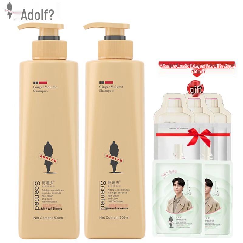 

Adolph Ginger Anti-Hair Loss & Strengthening Shampoo Twin Pack