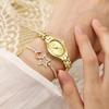 Top Brands Luxury Quartz Wristwatches Fashion Elegant Watches For Women Stainless Steel Strap Watch
