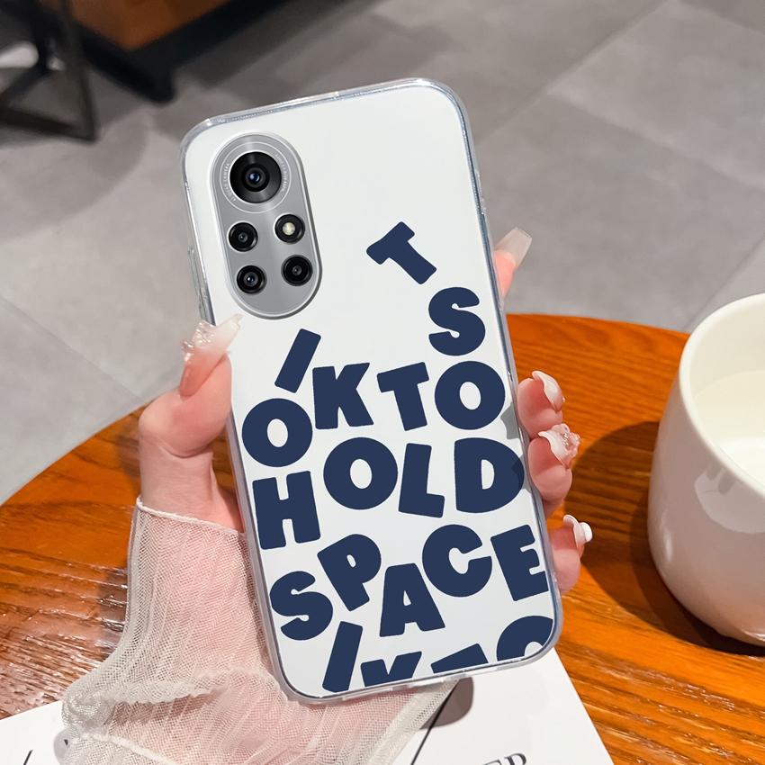Case For Huawei Nova 8 9 10 11 Pro SE P Smart 2019 2020 Y60 Y70 Cute Black Cat Phone Cover Soft Slim TPU Shockproof Transparent Shell For Huawei Cases